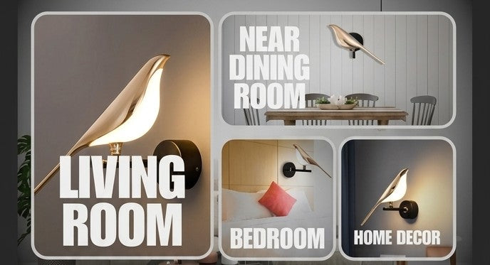 Modern LED Bird Chirpy Wall Light