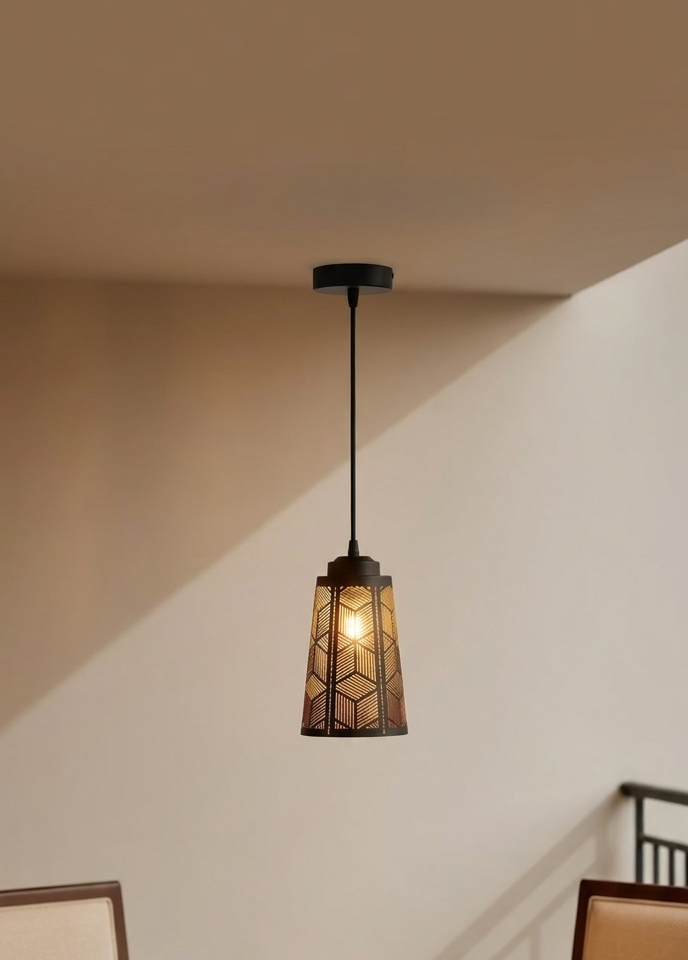 Geometric Honeycomb Pendant