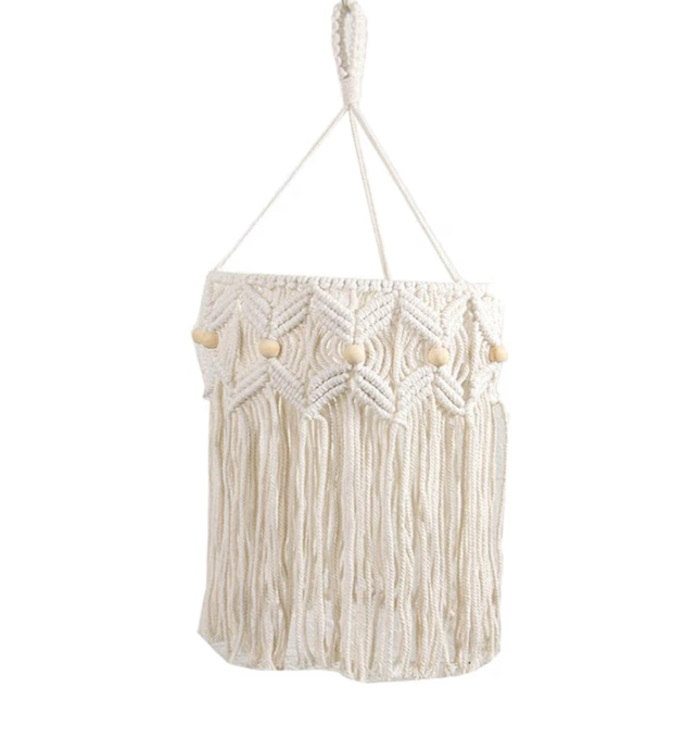 Handcrafted Cotton Macrame Chandelier Light For Decor