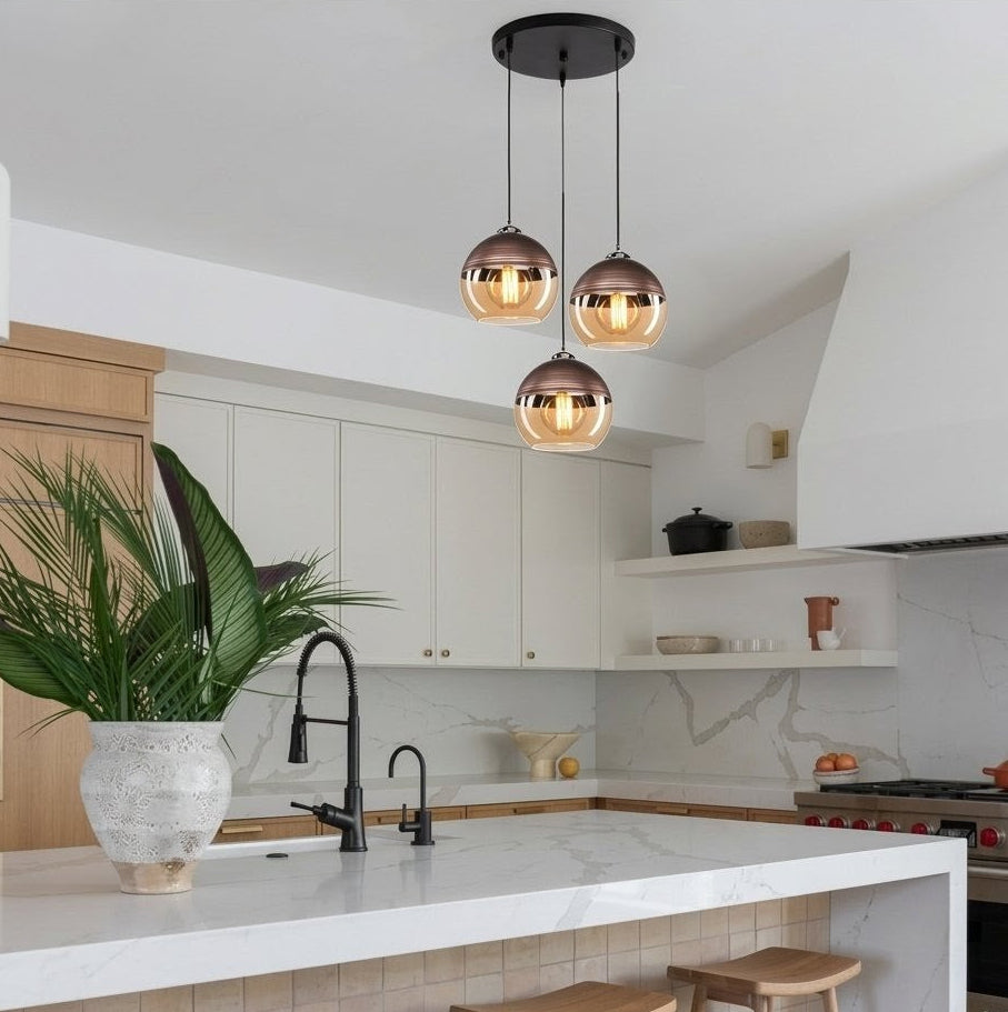 Nordic Globe Cluster Pendant Light