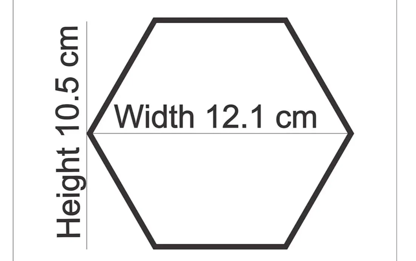 30-Piece Golden Hexagon Mirror Wall Sticker Set – DIY Geometric Acrylic Wall