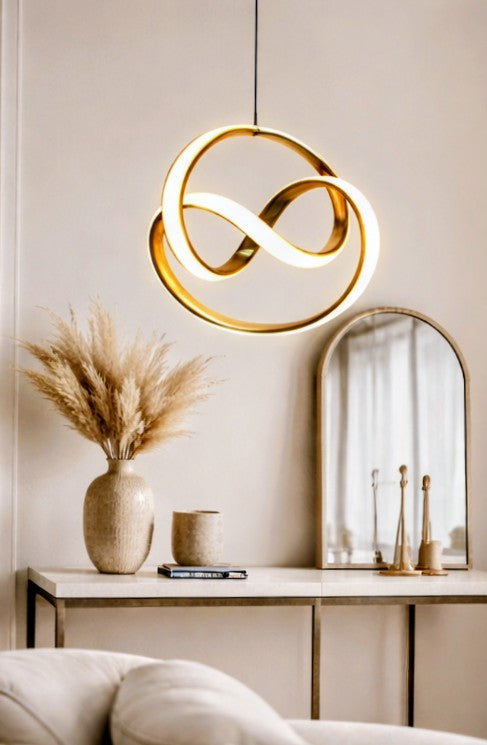 Luxury Gold Hanging Ceiling Lamp 3-in-1 Colour