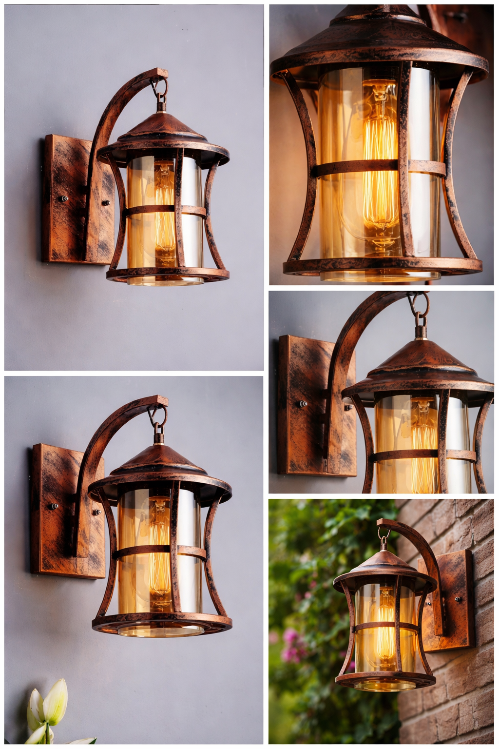 Oil Rubbed Vintage Rustic Wall Lamp