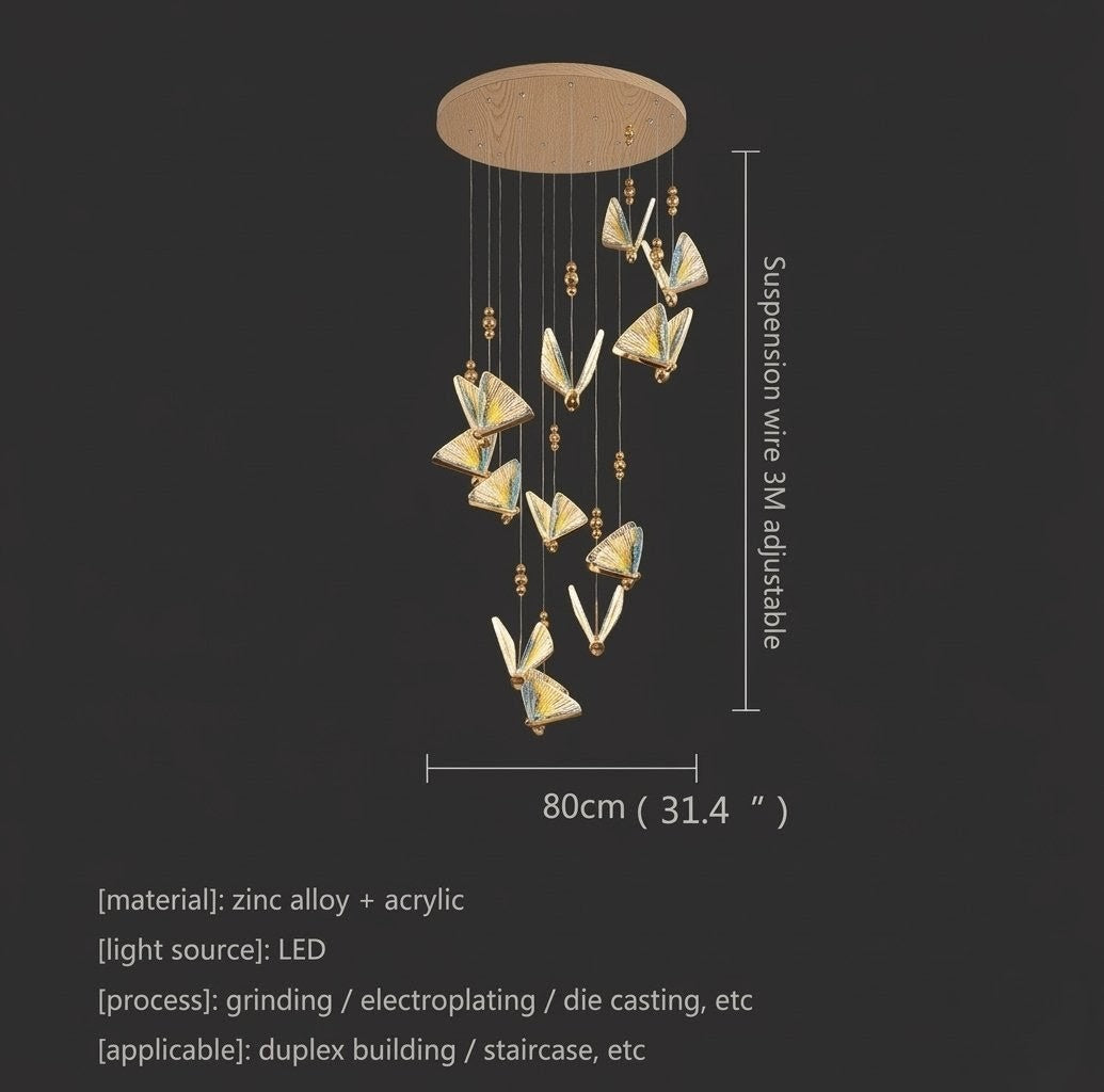 Luxury Bird-Shaped LED Chandelier