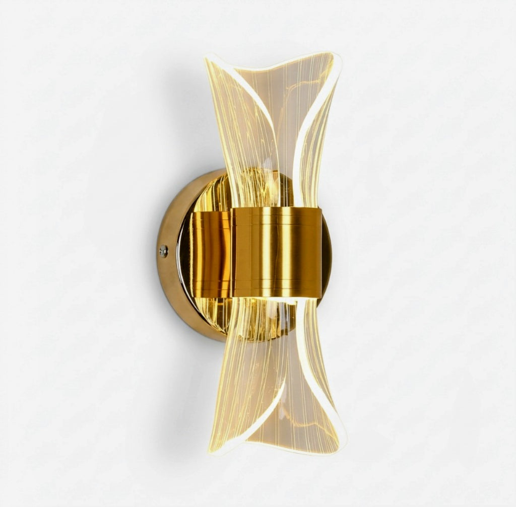 Elegant Curvy LED Indoor Wall Light Fixture