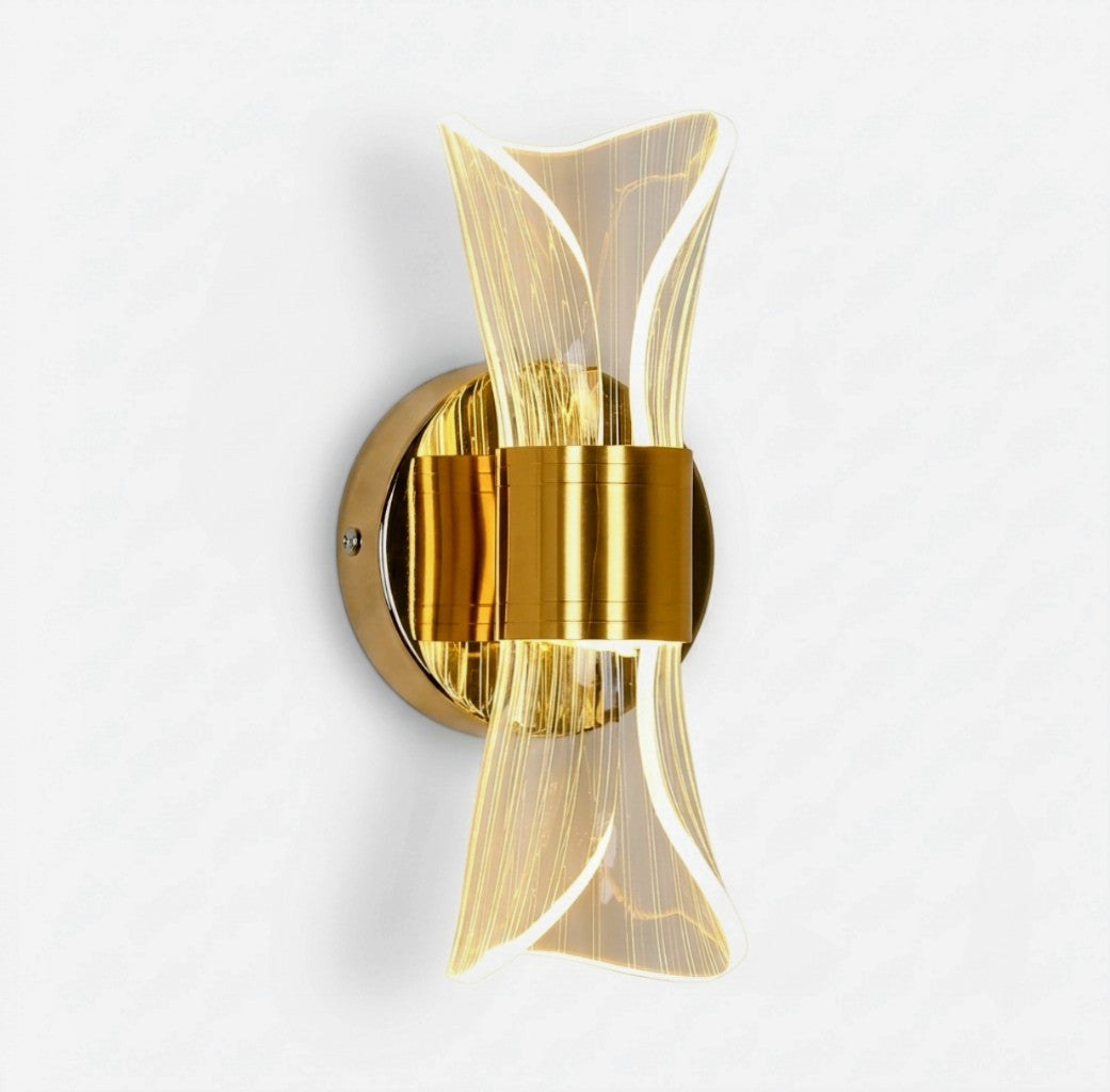 Elegant Curvy LED Indoor Wall Light Fixture
