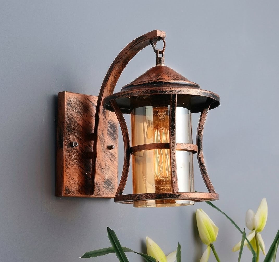 Oil Rubbed Vintage Rustic Wall Lamp