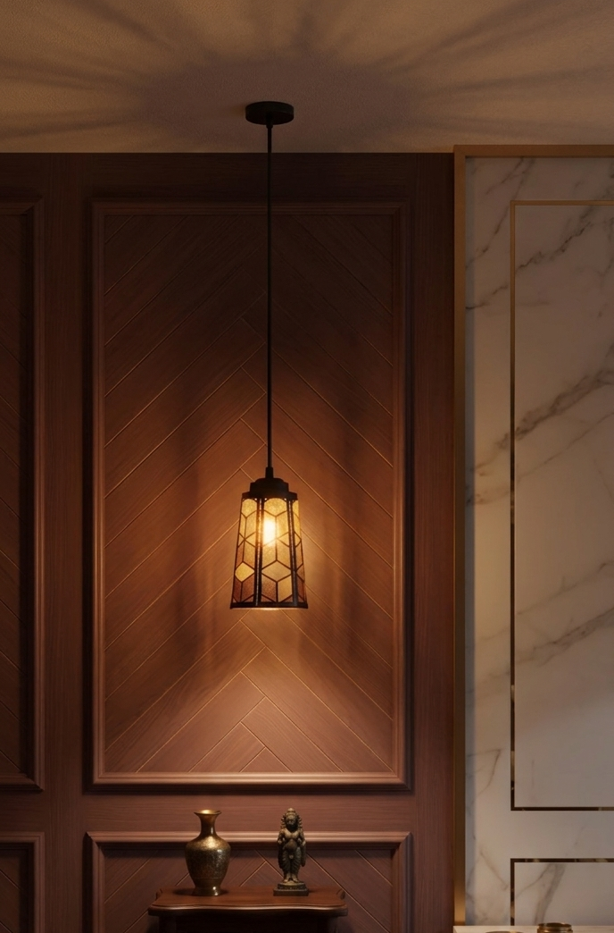 Geometric Honeycomb Pendant