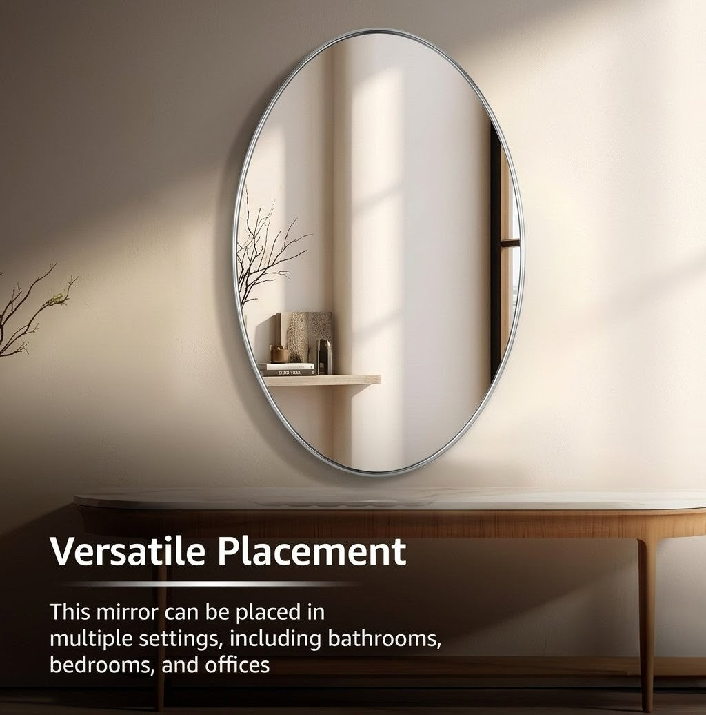 Elegant Oval Wall Mirror