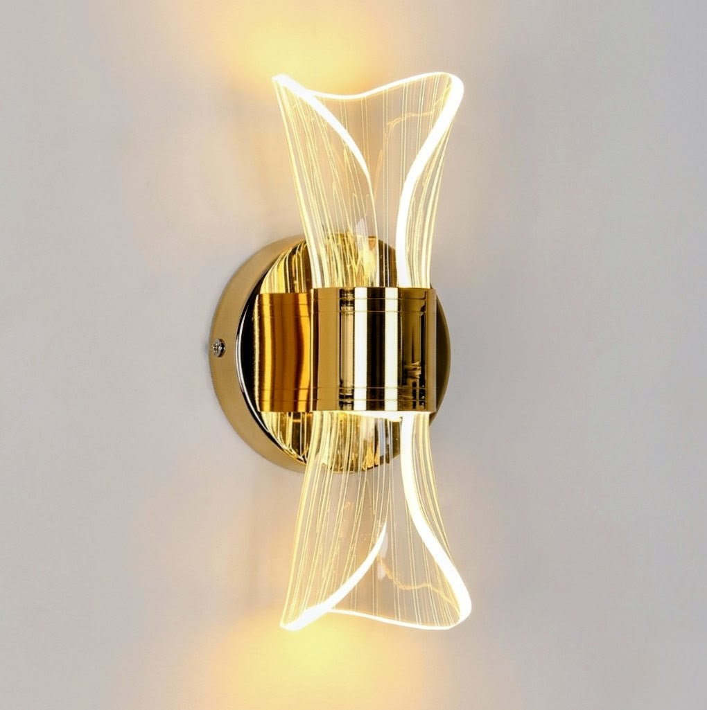 Elegant Curvy LED Indoor Wall Light Fixture
