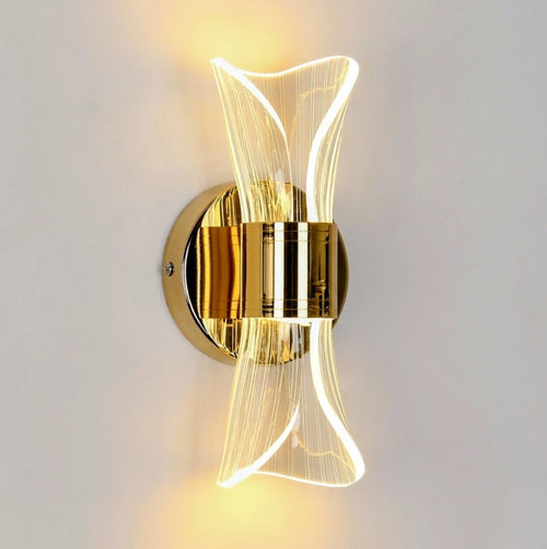 Elegant Curvy LED Indoor Wall Light Fixture