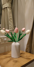 Rubbed Nordic Style Ceramic Vase for Flowers