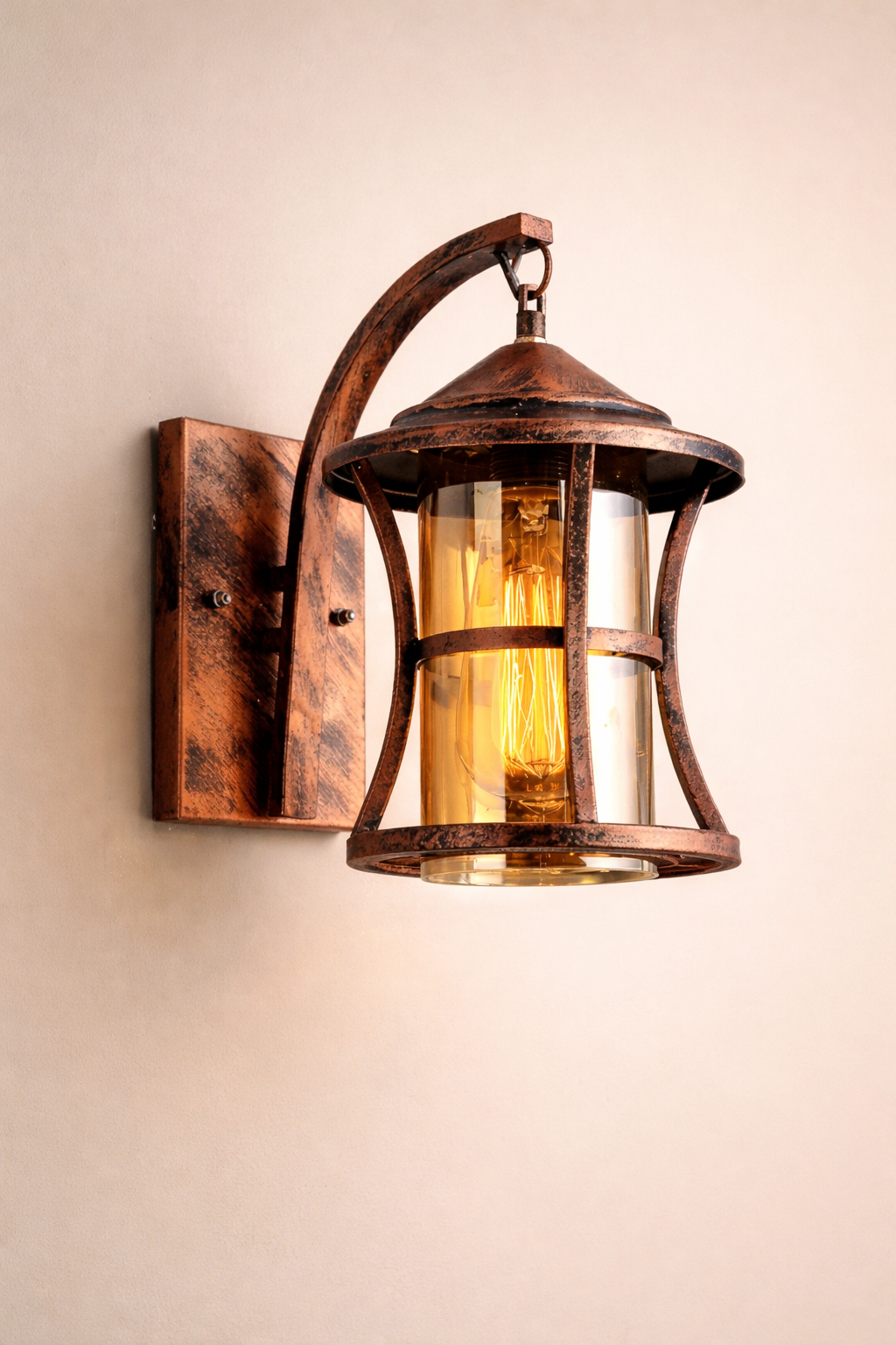 Oil Rubbed Vintage Rustic Wall Lamp