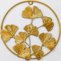 Elegant Ginkgo Leaf Metal Wall Art – Set of 3