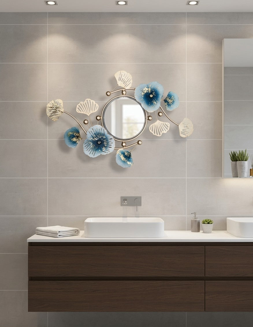 Artistic Ginkgo Bloom Decorative Wall Mirror