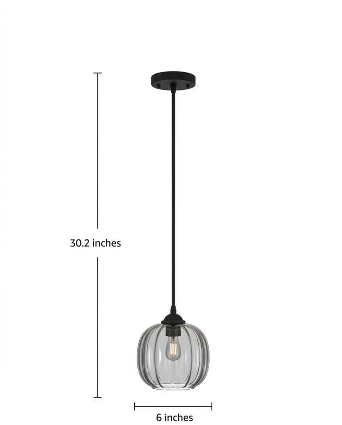 Modern Amber Adjustable Pendant Light